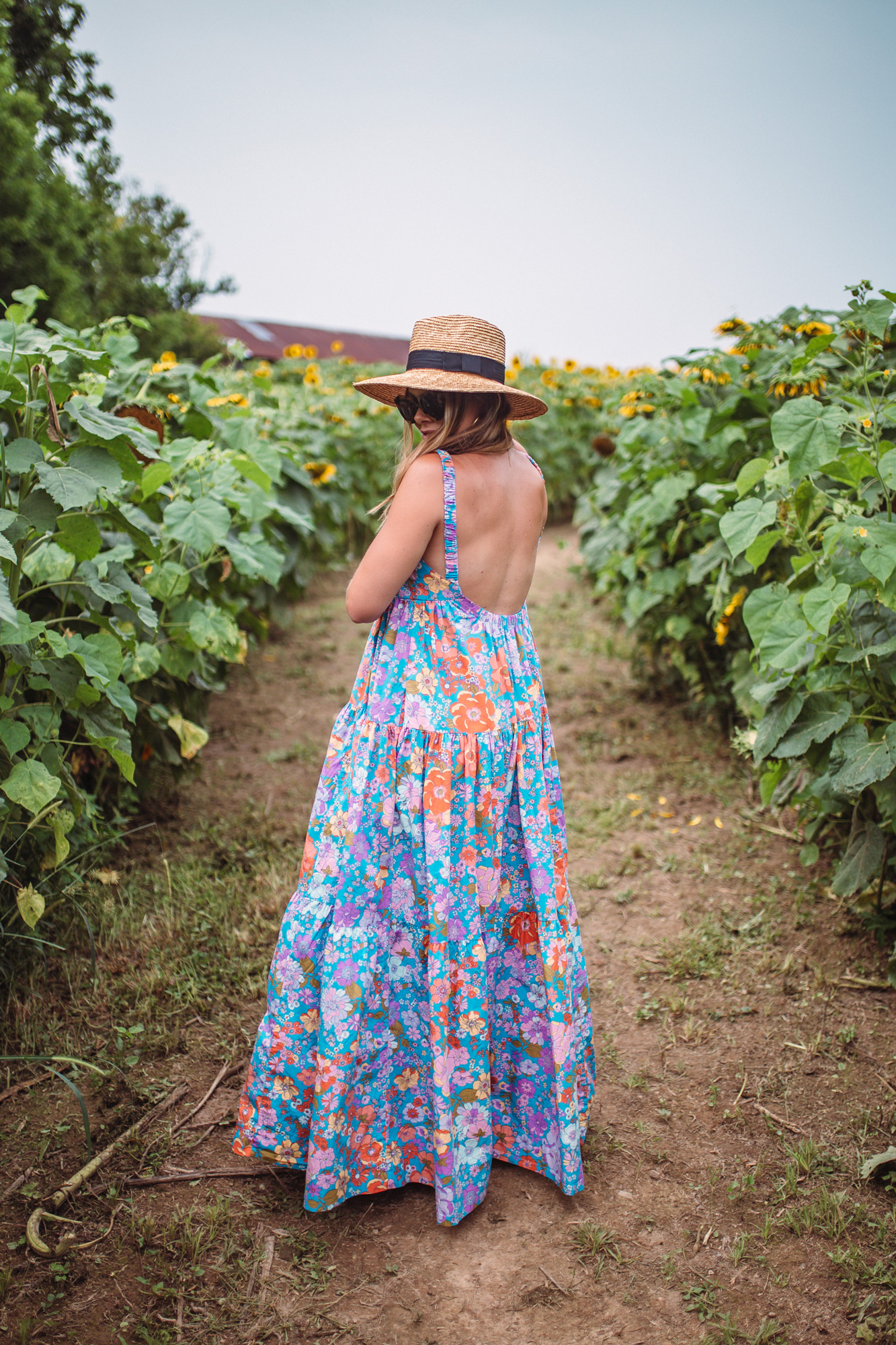 Free People Floral Maxi / Glitter & Gingham 