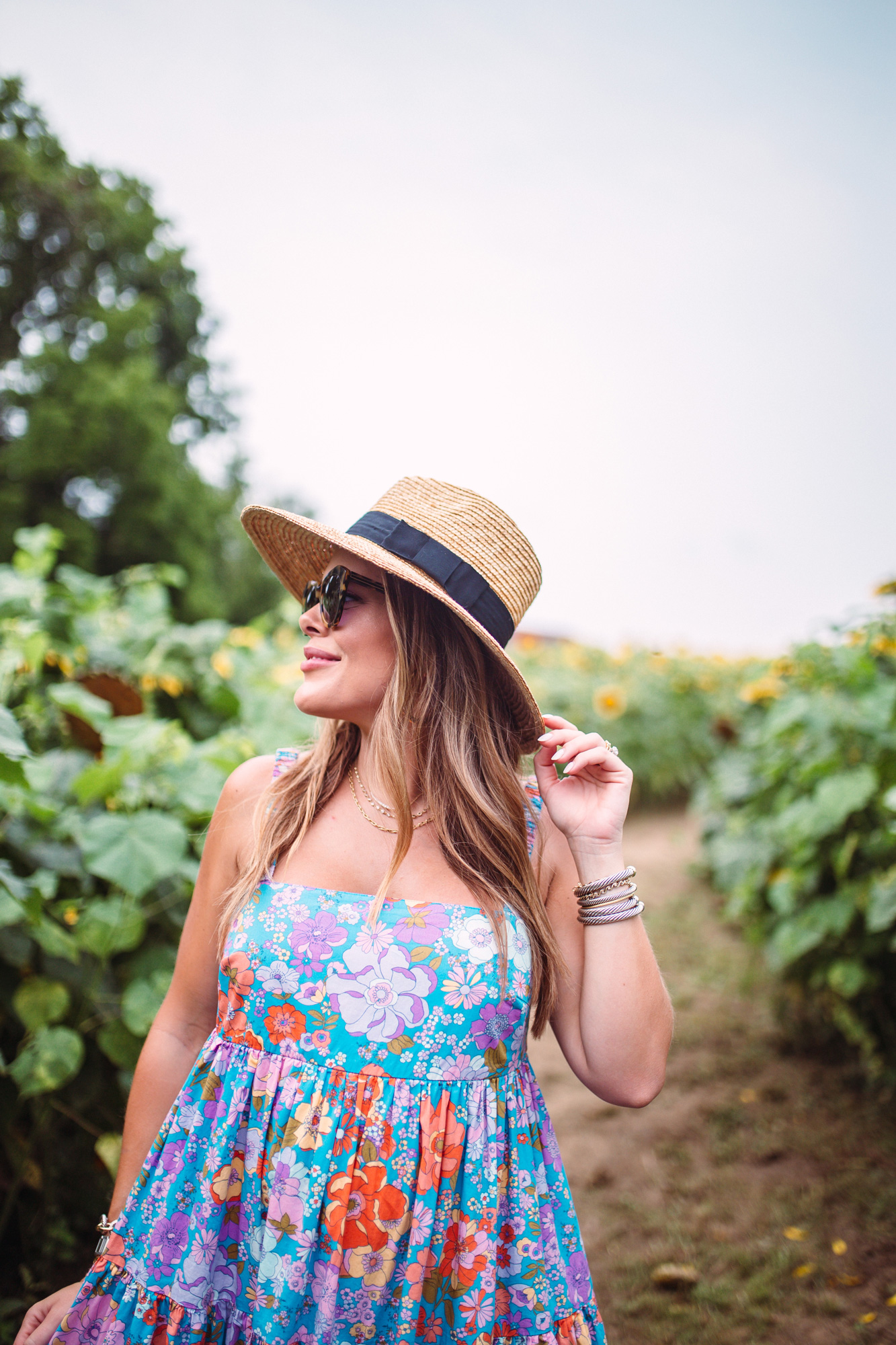 Brixton Straw Hat / Glitter & Gingham 