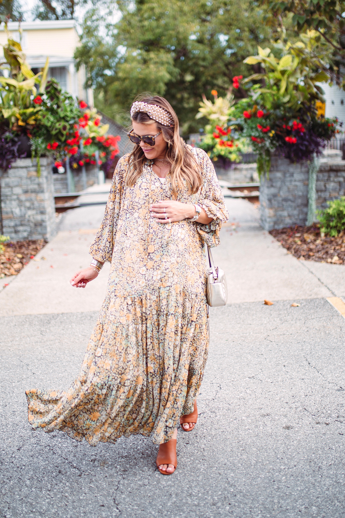 Favorite Maxi Dress for Pregnancy / Glitter & Gingham 