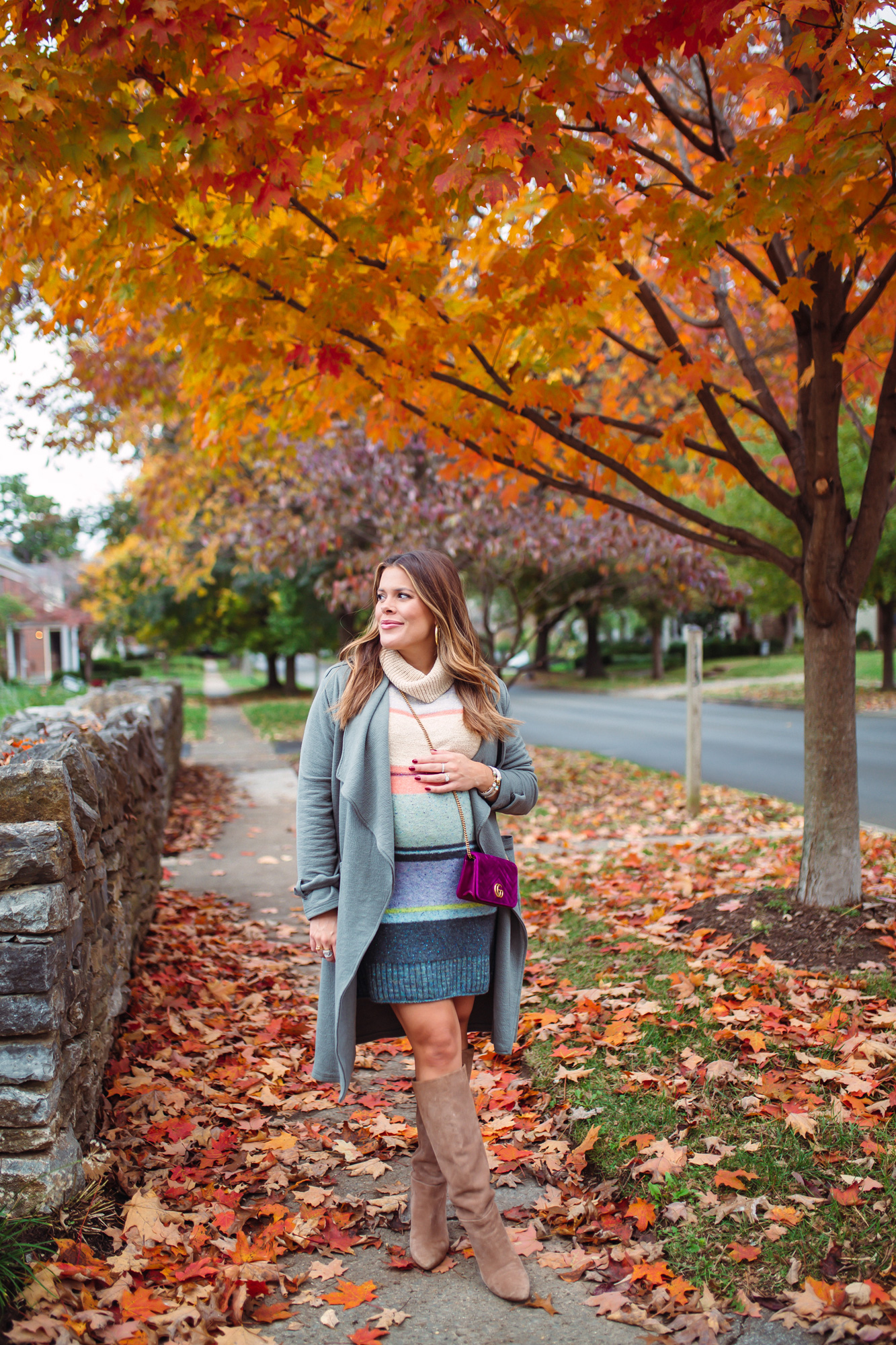 Fall Pregnancy Style / Glitter & Gingham 