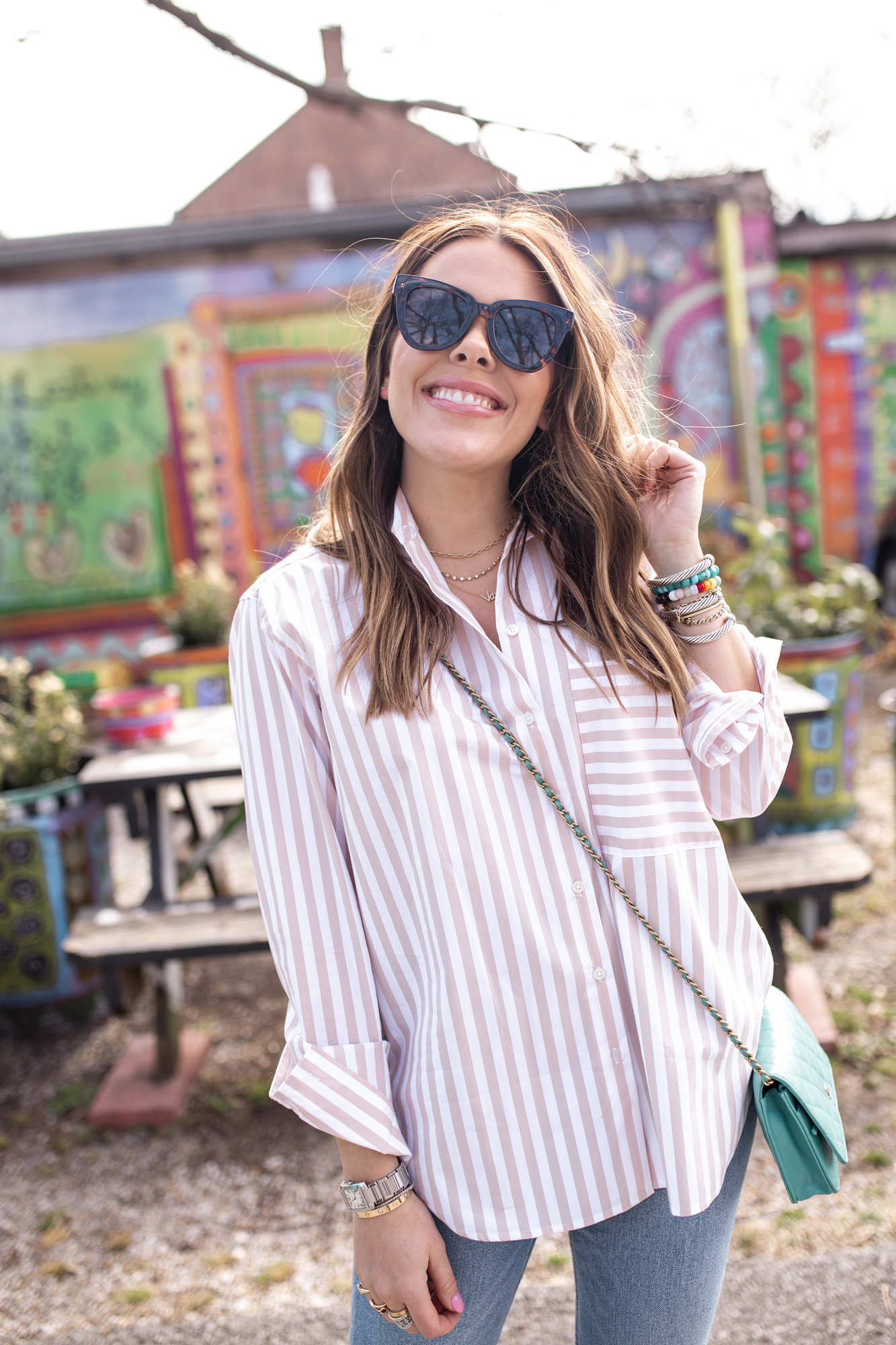 Spring Outfit Inspo / Glitter & Gingham 