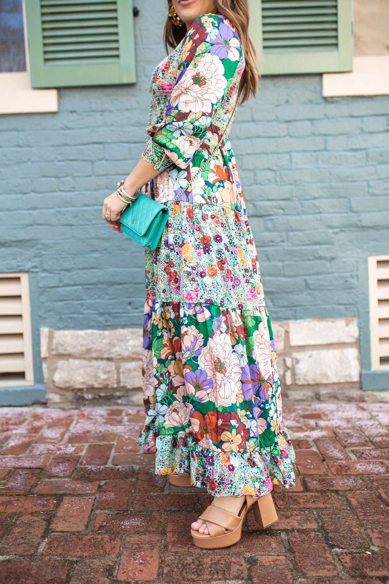 Tuckernuck Floral Dress / Glitter & Gingham 