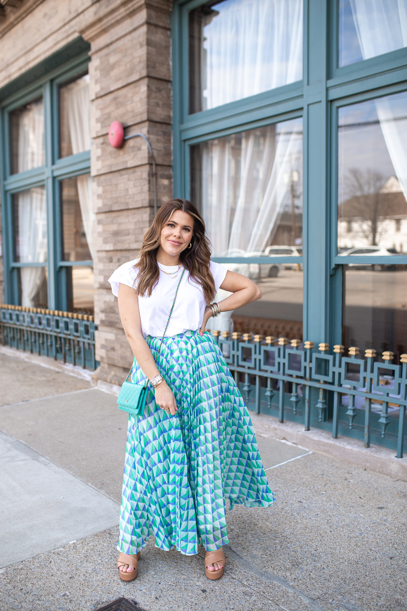 Spring Outfit Idea / Glitter & Gingham 