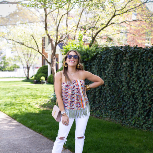 How to Wear a Tube Top in your 30s // Glitter & Gingham