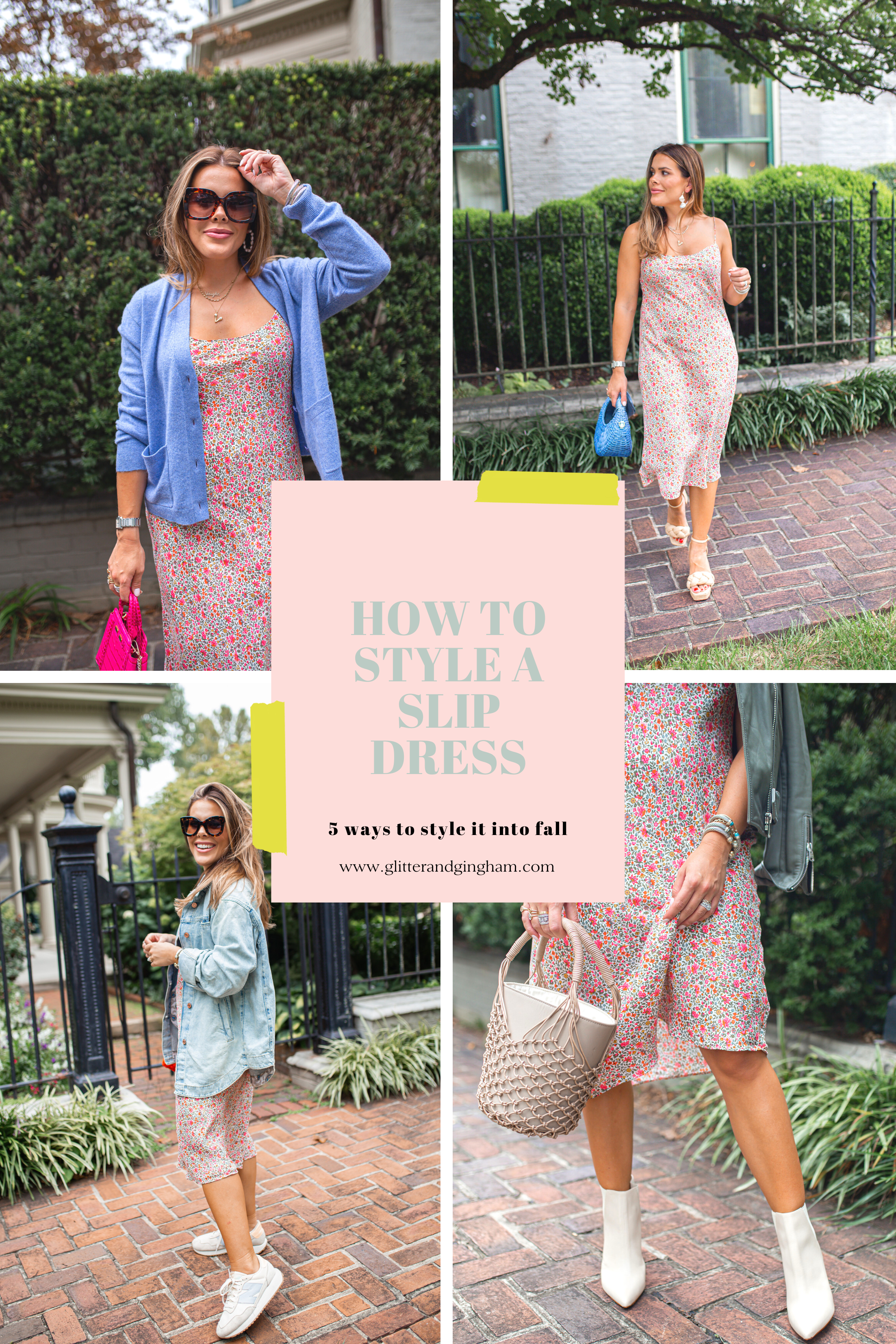 Slip dress styled 3 ways for Fall - StillLoveGlam