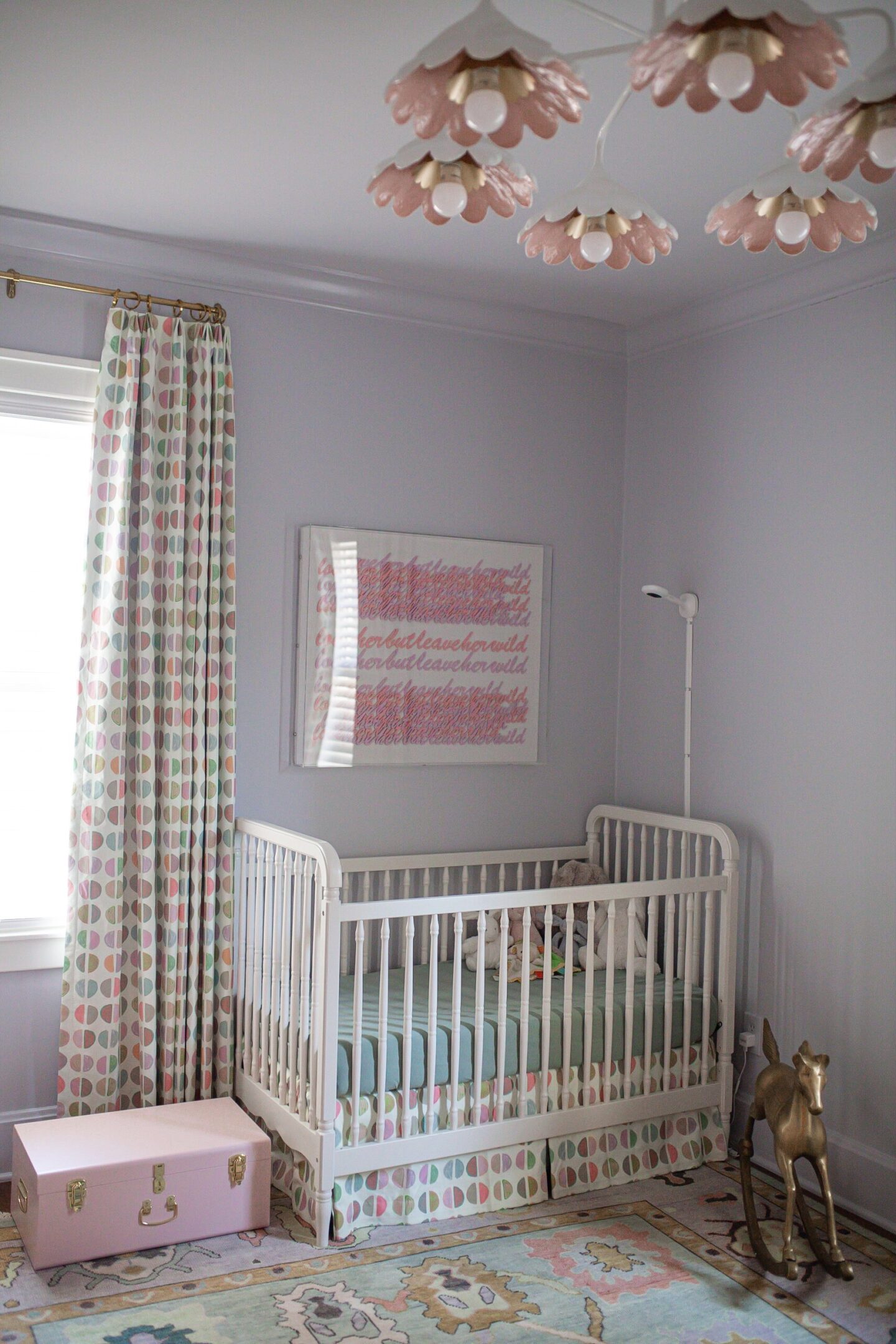 Colorful Nursery Decor / Glitter & Gingham 