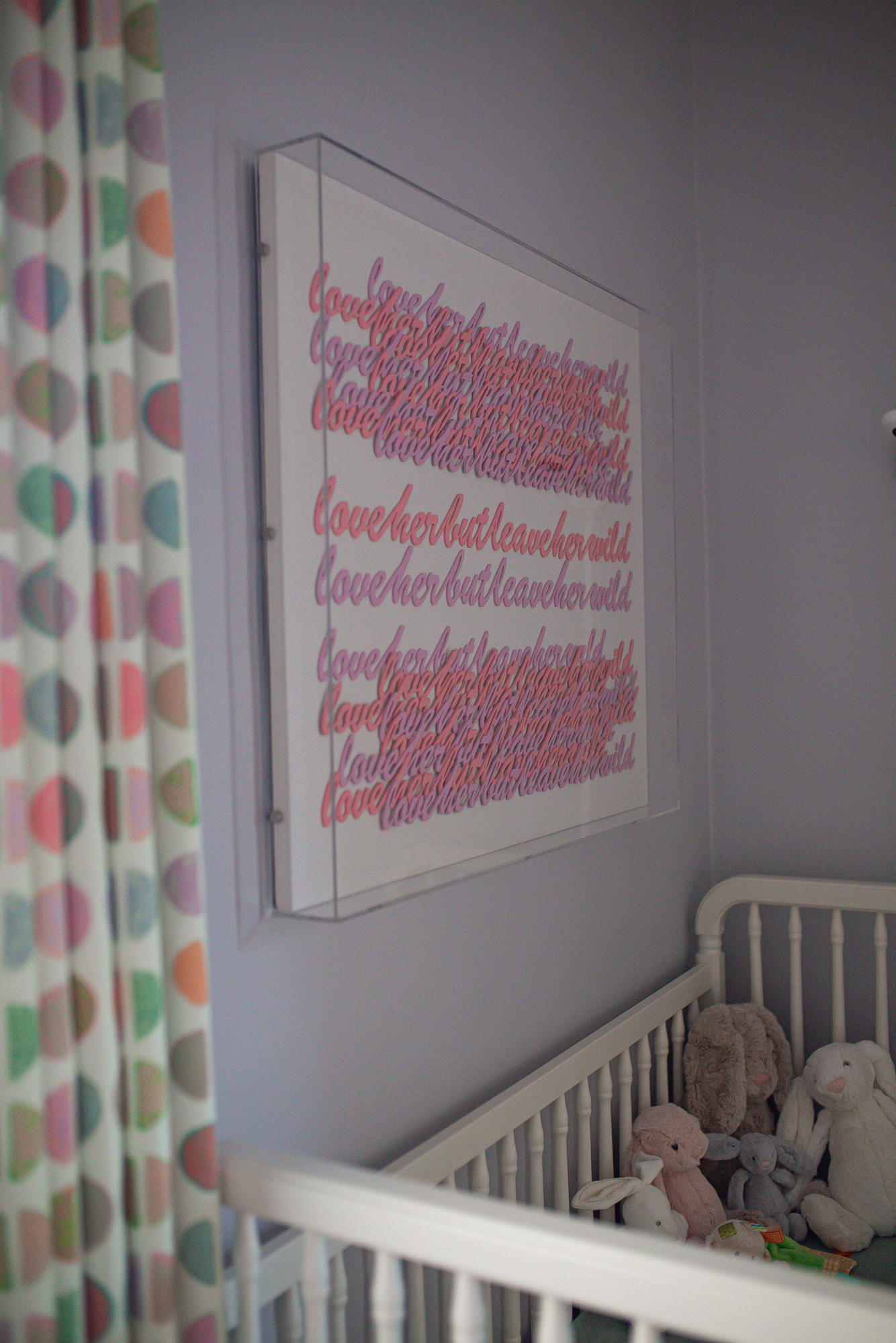 Nursery Art  // Glitter & Gingham 