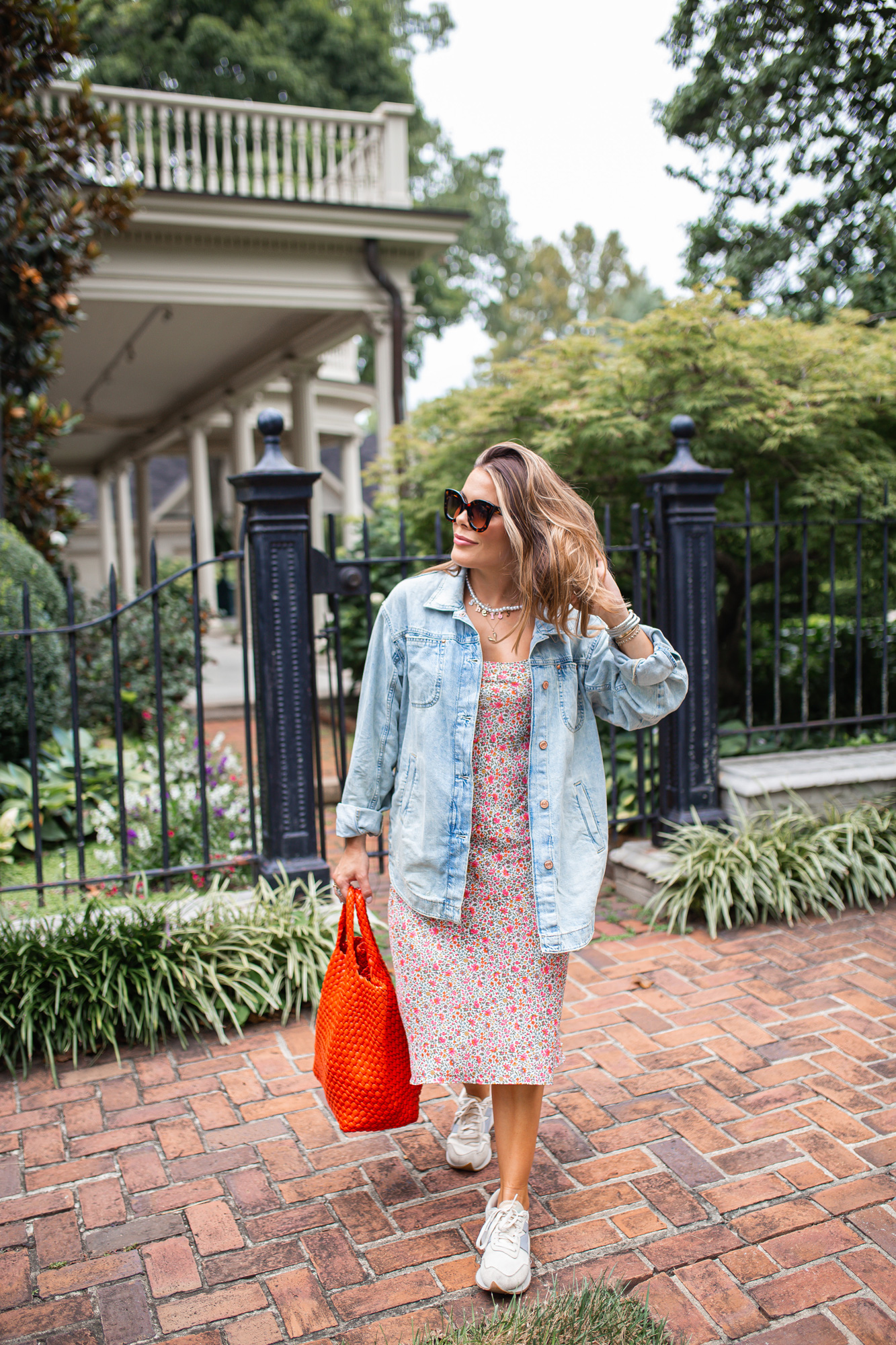 Denim Shacket / Glitter & Gingham 