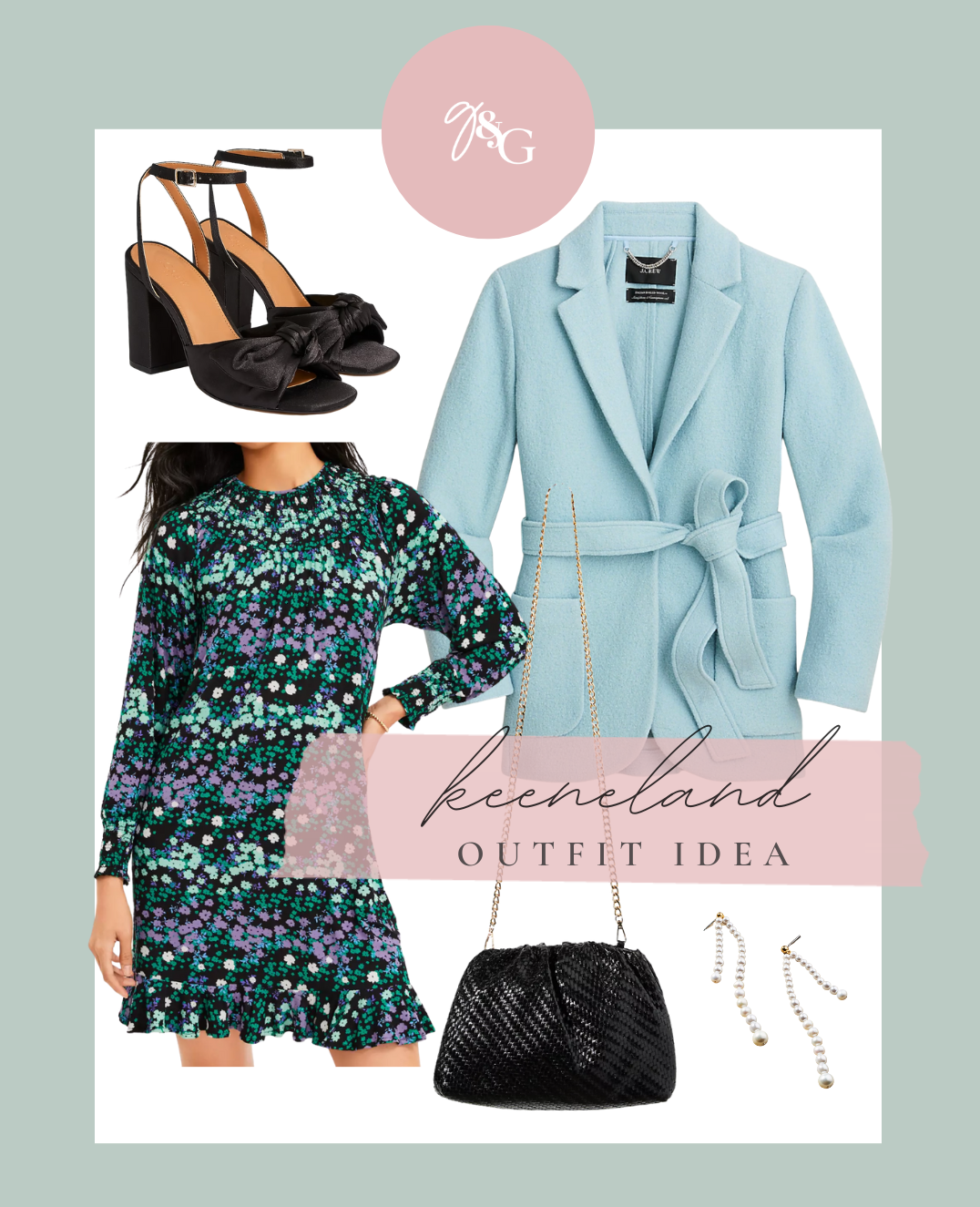 What to wear to Keeneland / Glitter & Gingham 