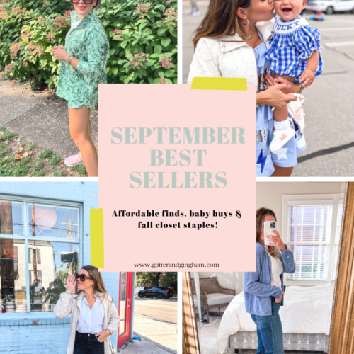 September Best Sellers // Glitter & Gingham