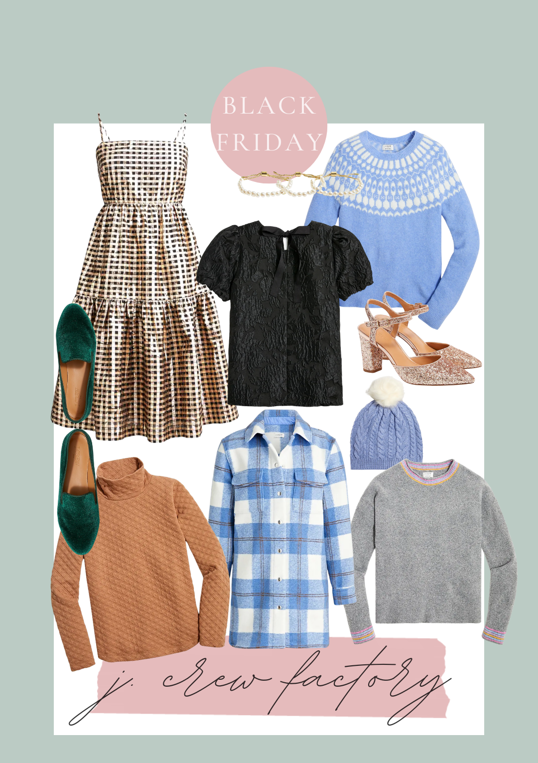 J. Crew Factory Black Friday Favorites / Glitter & Gingham  