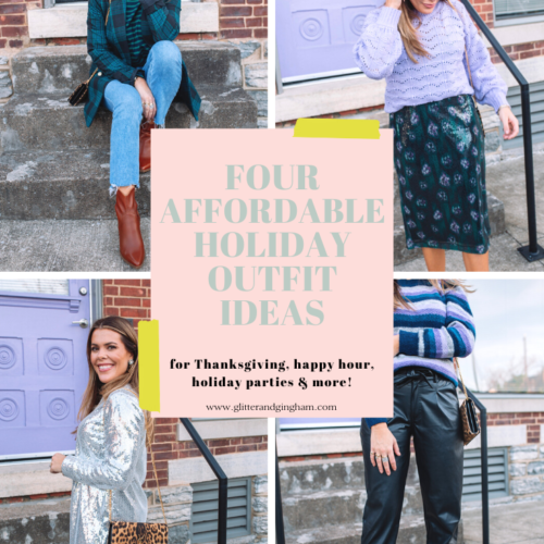 Affordable Holiday Outfit Ideas / Glitter & Gingham