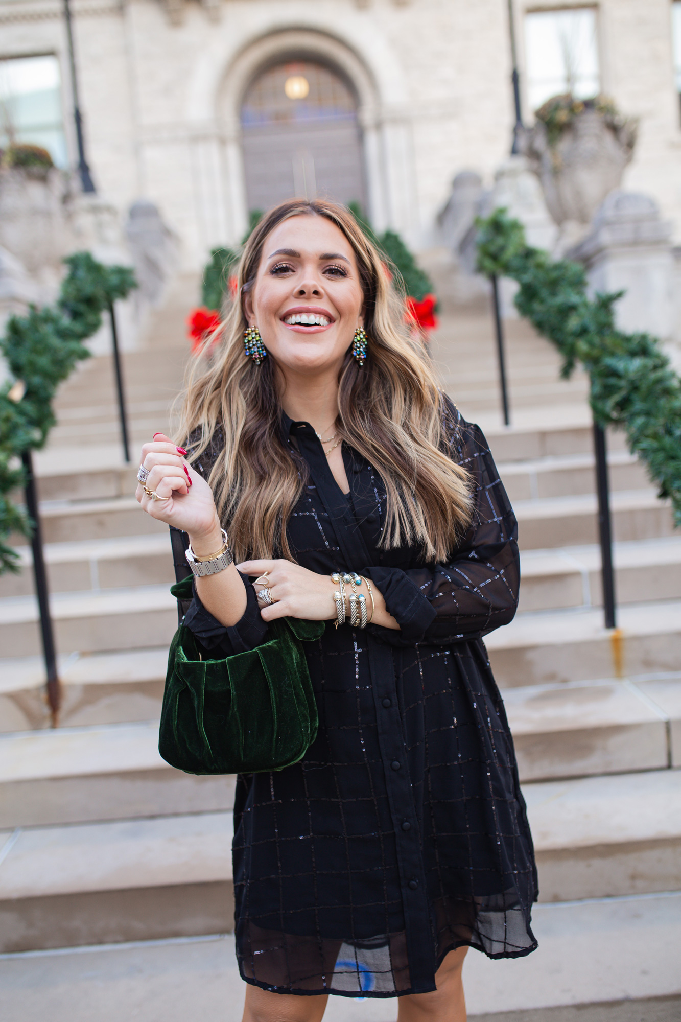 Little Black Dress for the Holidays / Glitter & Gingham 