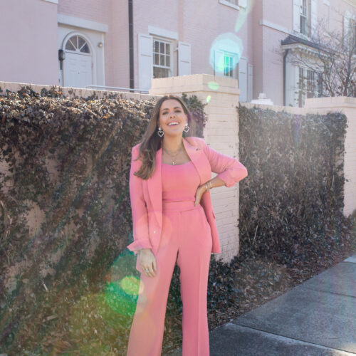 Pink Suit // Glitter & Gingham