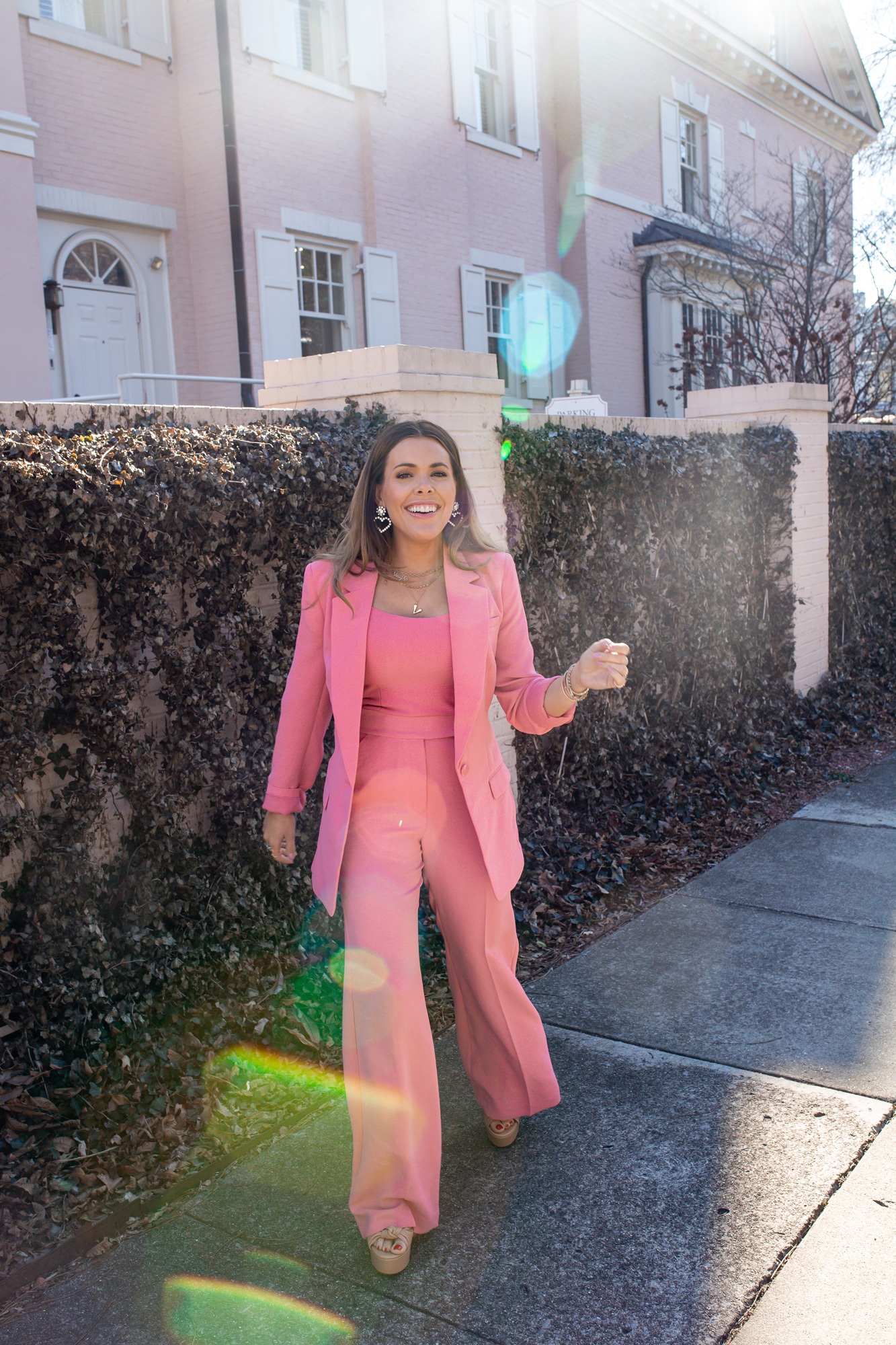 Pink Suit // Glitter & Gingham 