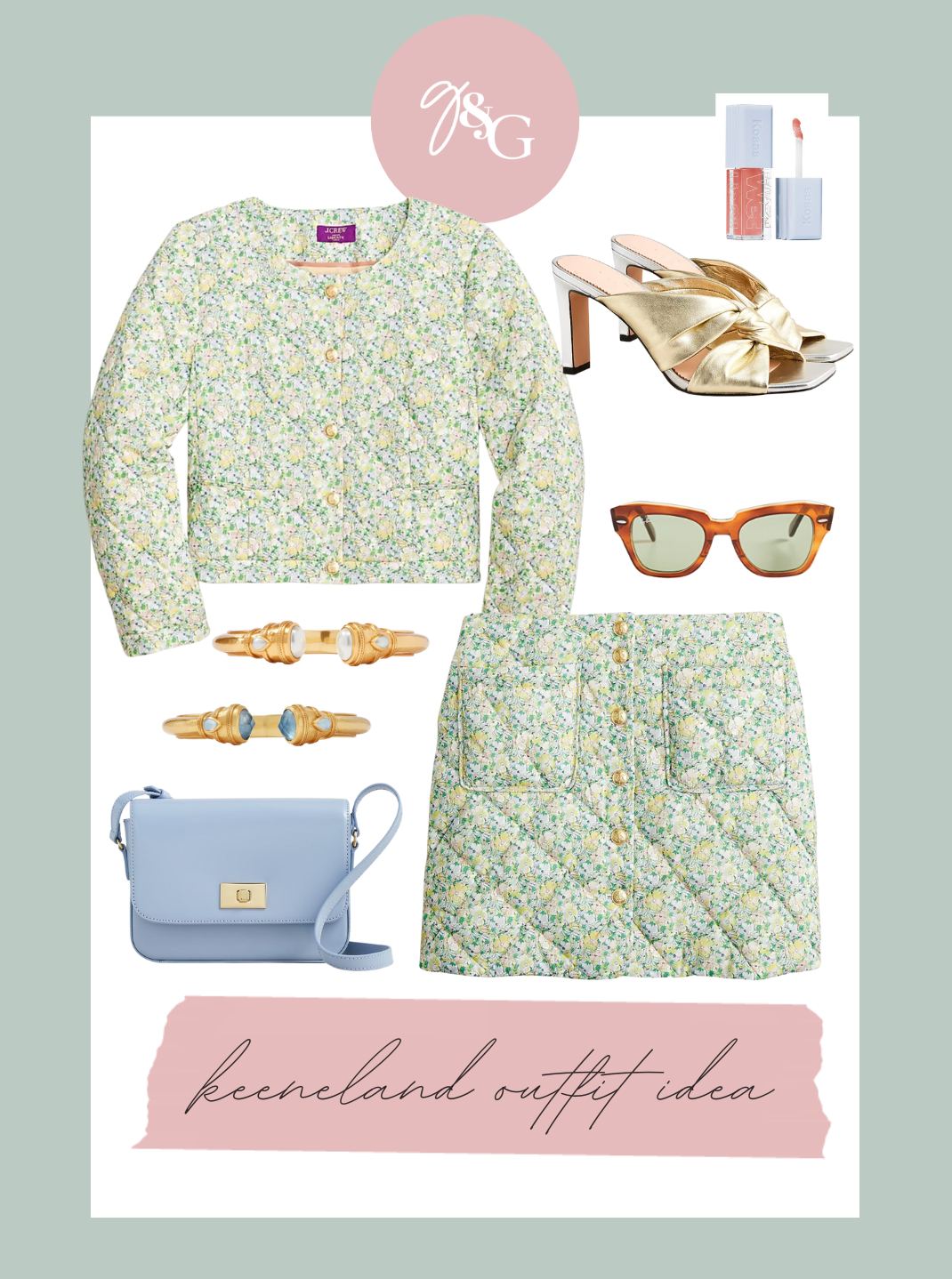 What to wear to Keeneland / Glitter & Gingham 