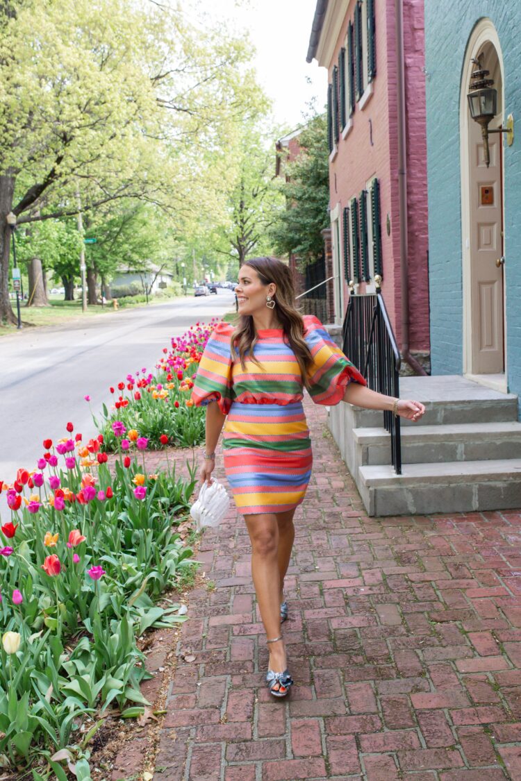 The Perfect Spring Wedding Guest Dress // Glitter & Gingham