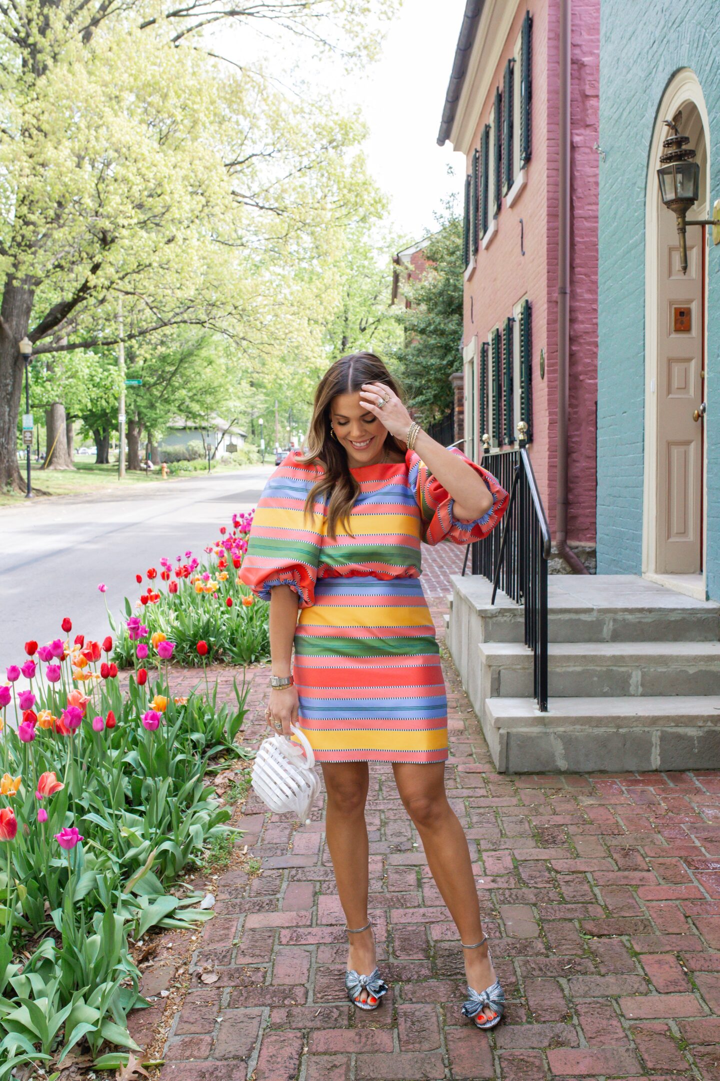 The Perfect Spring Wedding Guest Dress // Glitter & Gingham 