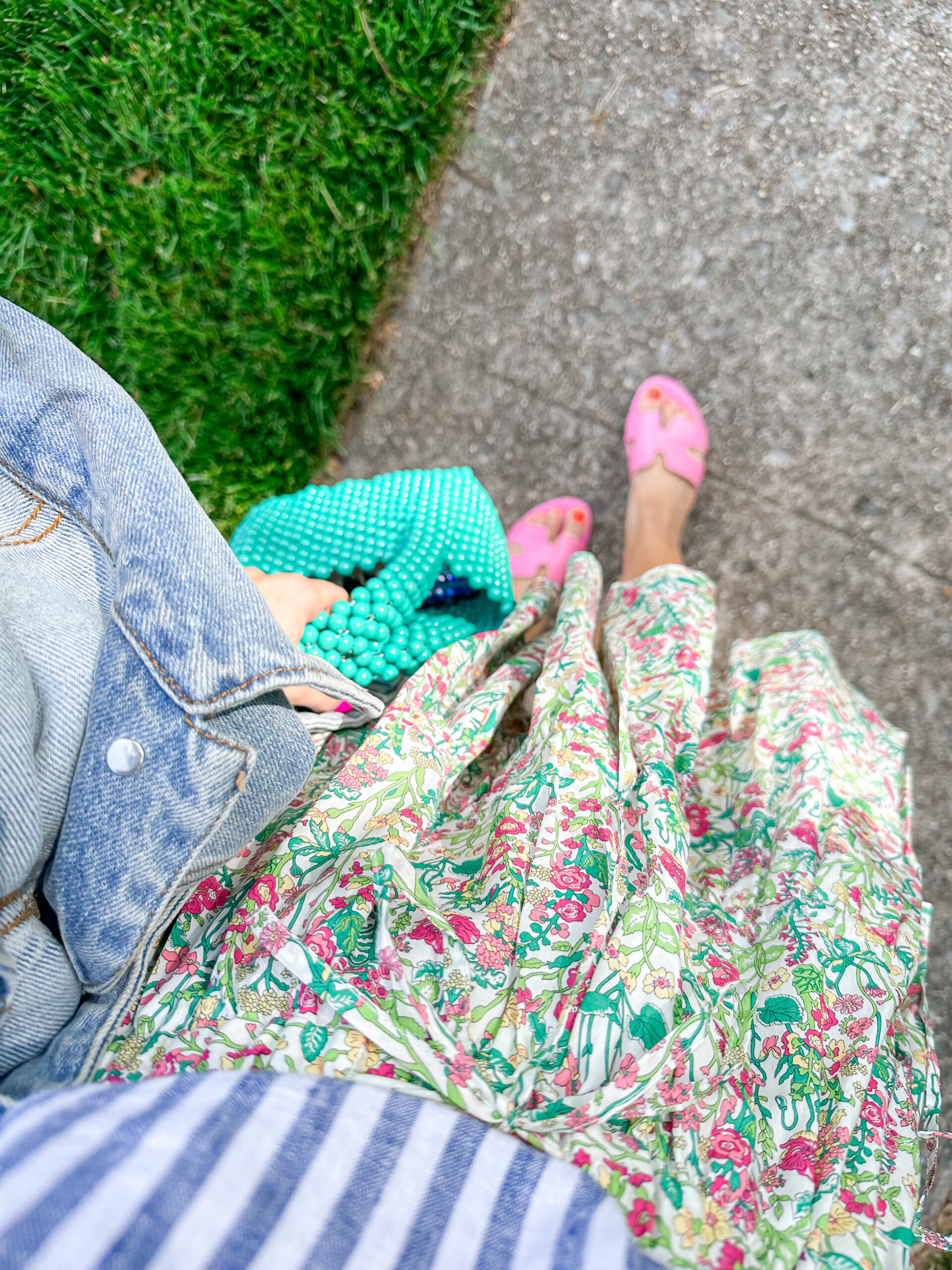 flat sandals for summer // glitter & gingham