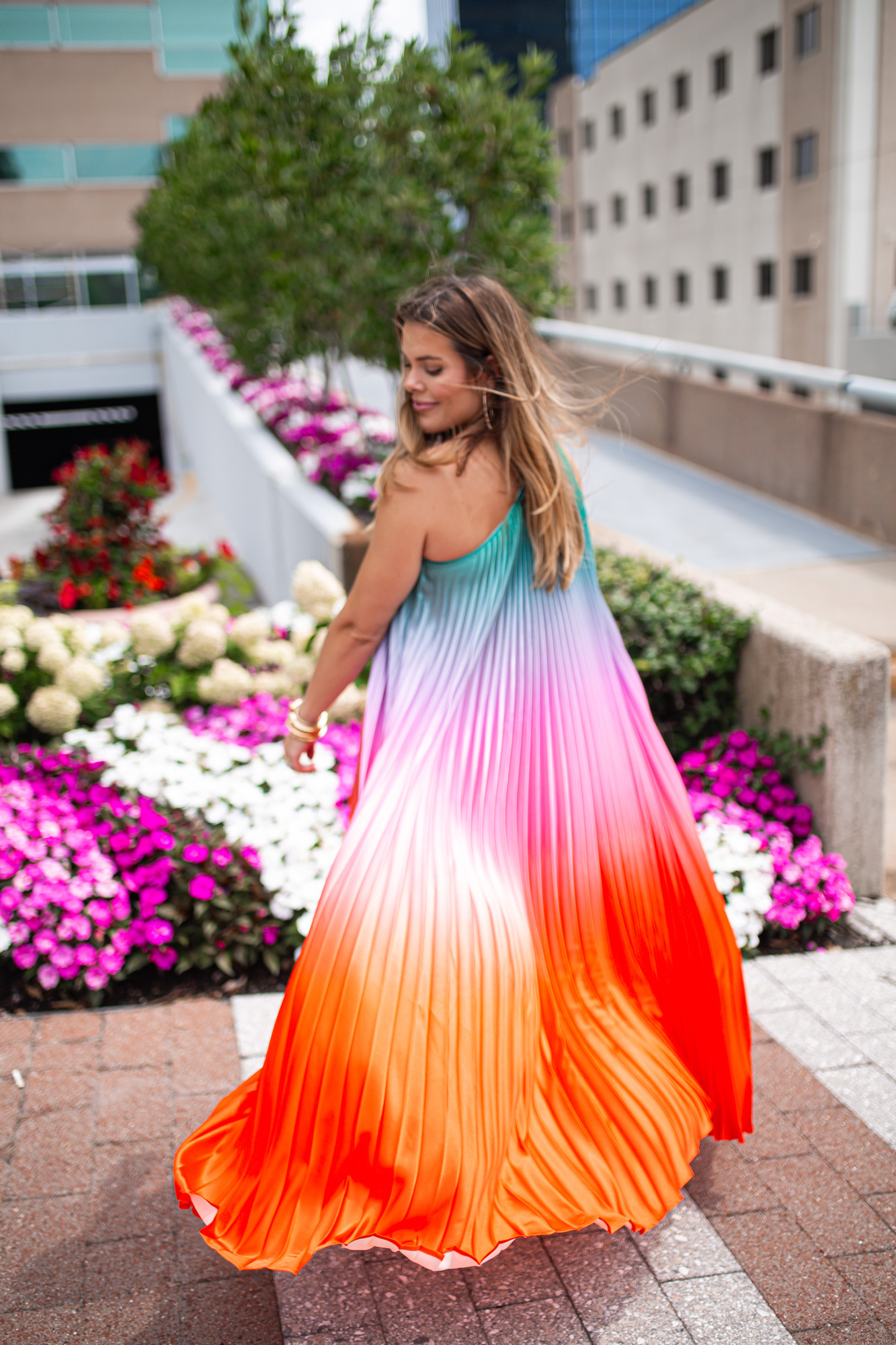 Delfi Collective Pleated Maxi Dress // Glitter & Gingham 